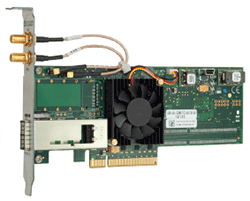 Myricom 10 Gigabit Ethernet Adapter with Single QSFP (configured as Four 10GbE Ports) and Myricom DBL Software - Part ID: 10G-PCIE3-8D-Q+DBL