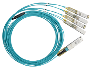 Mellanox Active Optical Splitter Cable, Ethernet, 100GbE to 4x25GbE, QSFP28 to 4xSFP28, 10 meters, Part ID: MFA7A50-C010