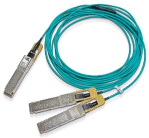 Mellanox Active Fiber Cable, 200GbE to 2x100Gb/s QSFP56 to 2xQSFP56, LSZH, 3 meters, Part ID: MFS1S50-V003E