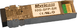 Myricom SFP+ Optical Fiber Transceiver TAA Compliant - Part ID: 10G-SFP-SR-TAA