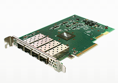 Solarflare Flareon SFN7004F Quad-Port 10GbE PCIe 3.0 Server I/O Adapter - Part ID: SFN7004F