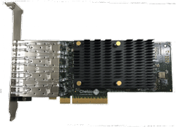 Chelsio T540-LP-CR 4-Port 10 Gigabit Ethernet Adapter Card - Part ID: T540-LP-CR