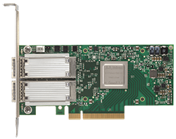 Mellanox ConnectX-4 EN Dual Port 50 Gigabit Ethernet Adapter Card, PCIe 3.0 x8 - Part ID: MCX414A-GCAT