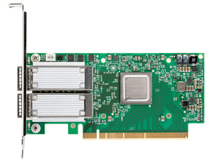 Mellanox ConnectX-5 VPI Dual Port EDR 100Gb/s InfiniBand Adapter Card, PCIe 4.0 x16 - Part ID: MCX556A-EDAT