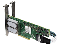 Mellanox ConnectX-5 VPI Adapter Card with Multi-Host Socket Direct, Dual PCIe 3.0 x8 - Part ID: MCX556M-ECAT-S25