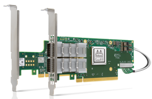 Mellanox ConnectX-6 VPI Dual Port HDR 200Gb/s InfiniBand & Ethernet Adapter Card - Socket Direct 2x PCIe 3.0 x16 - Part ID: MCX653106A-HCAT