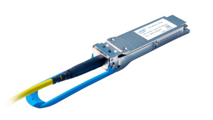 Intel Silicon Photonics 100G PSM4 QSFP28 Optical Transceiver, Version Generic With 3m MTP Fiber Pigtail - Part ID: SPTSBP3PTCDF003