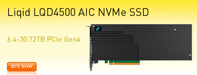 Liqid Element LQD4500 PCIe AIC Composable Storage SSD PCIe Gen 4.0 x16